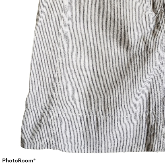 Ann Taylor Loft grey striped a-line skirt size 2 - Picture 4 of 9